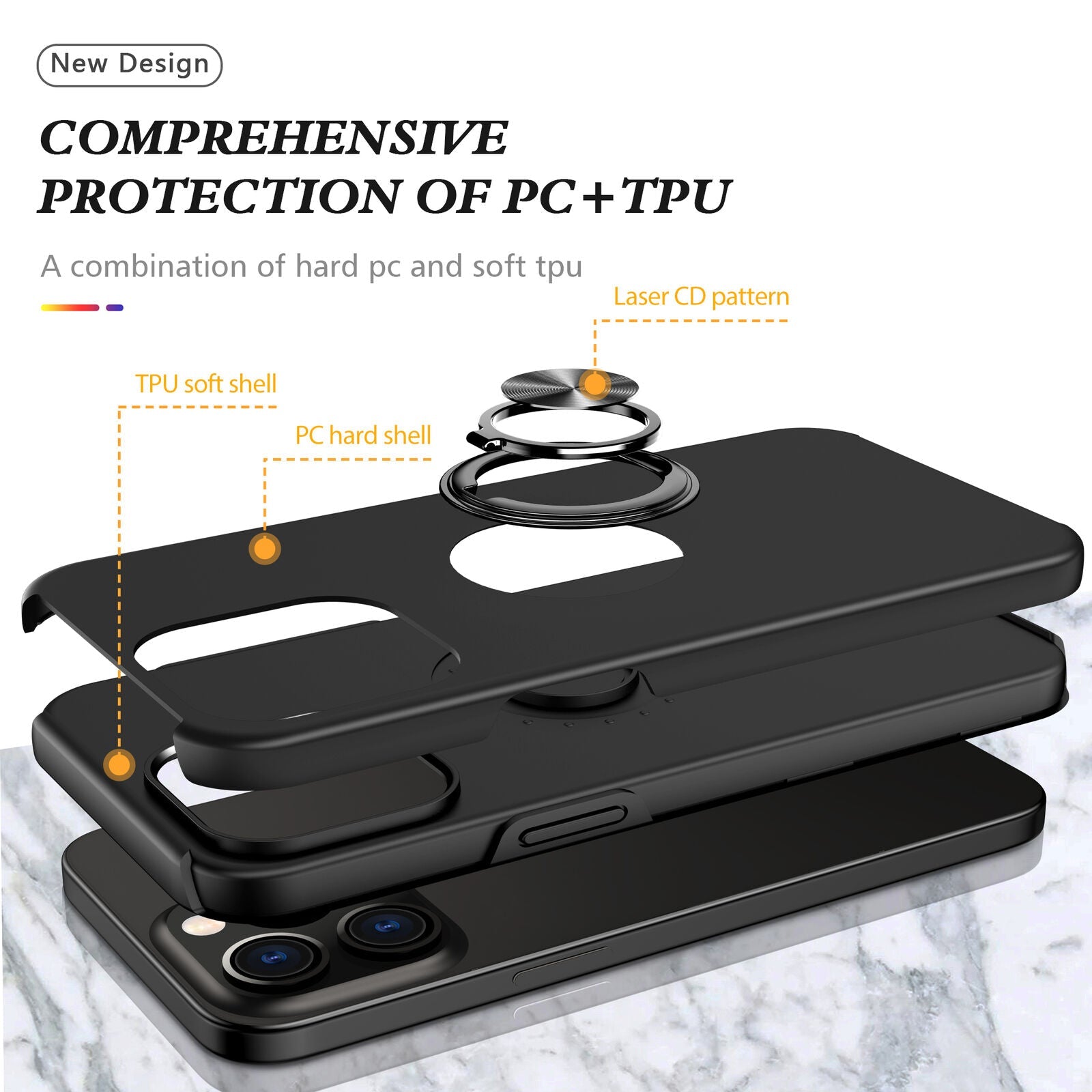 Coque hybride magnétique invisible pour iPhone 13 Pro Max Coque hybride magnétique invisible pour iPhone 13 Pro Max